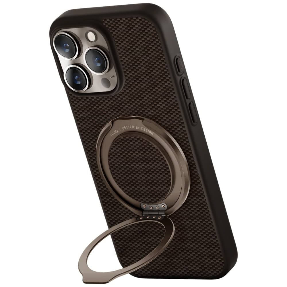 UNIQ Keva Air Magclick Charging GripFit - θήκη για Apple iPhone 16 Pro Max - Καφέ 2