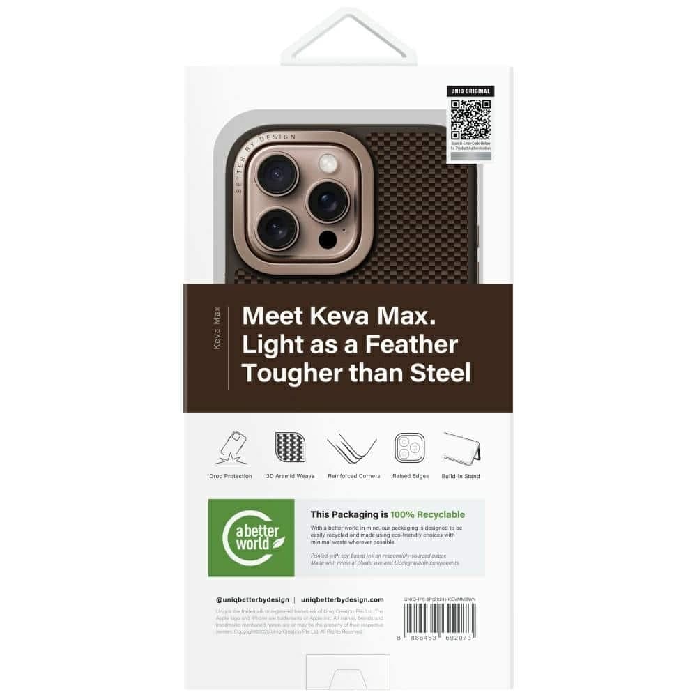 UNIQ Keva Max Magclick Charging - θήκη για Apple iPhone 16 Pro Max - Καφέ 9