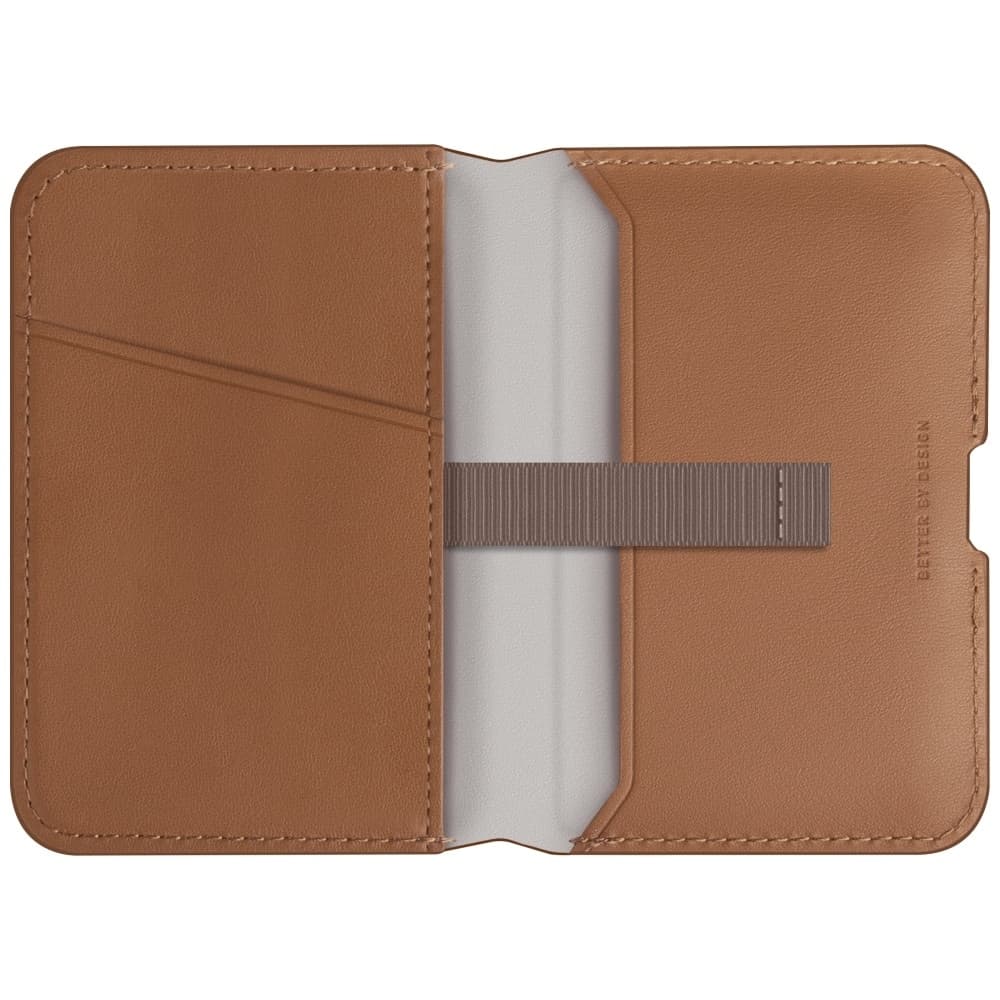 Magnetic RFID wallet UNIQ Lyden DS stand phone caramel 2