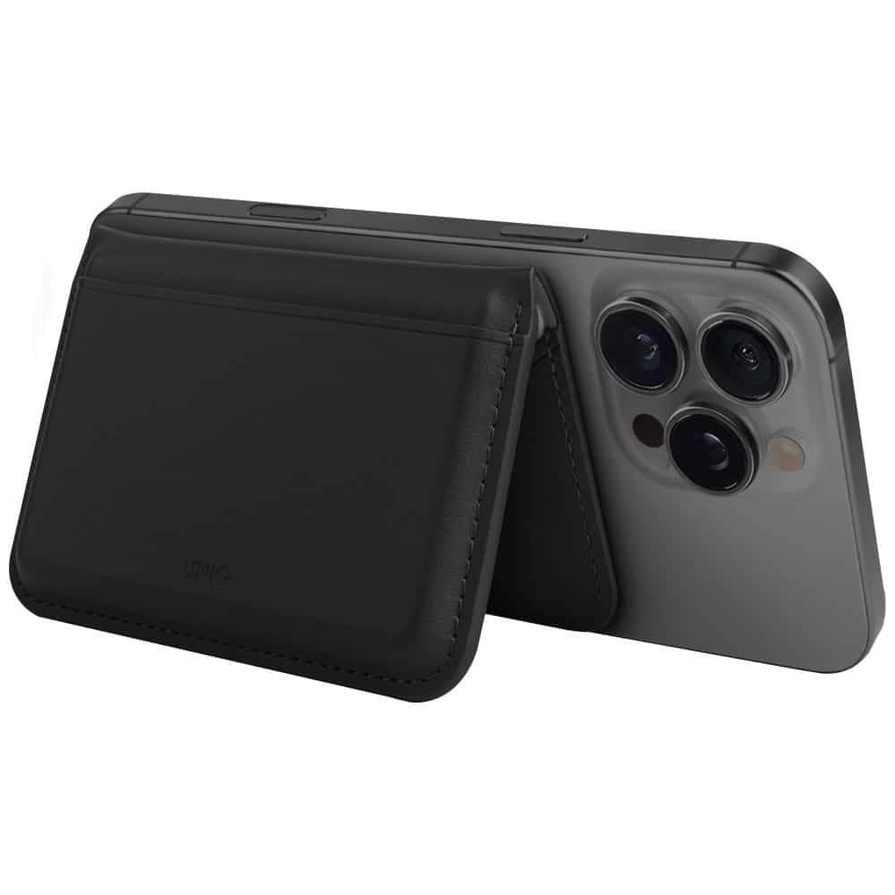 Magnetic RFID wallet UNIQ Lyden DS stand phone black 3