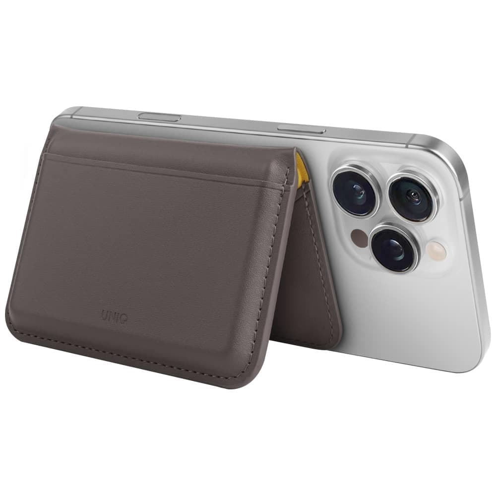Magnetic RFID wallet UNIQ Lyden DS stand phone gray 3