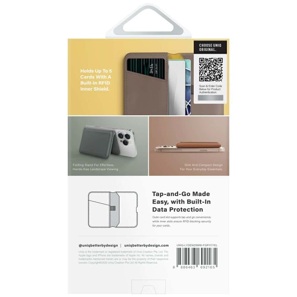 Magnetic RFID wallet UNIQ Lyden DS stand phone gray 5