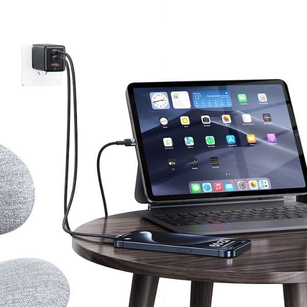 USAMS Καλώδιο USB-C na USB-C 3A 1,2mpleciony SJ724ZJ01 (US-SJ724) Μαύρο 3