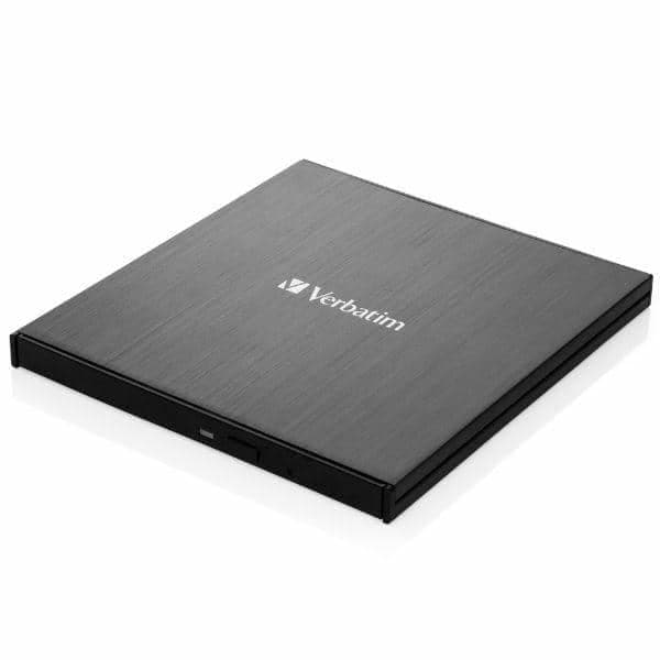 Verbatim External Slimline Blu-ray Ultra HD 4K Burner + USB-C/USB-A Καλώδιο μαύρο 43888