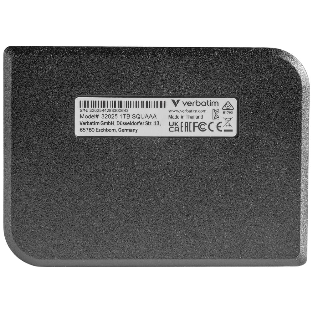 Εξωτερικός δίσκος Verbatim Mini Diamond SSD 1TB USB-C 3.2 Gen μαύρο 12