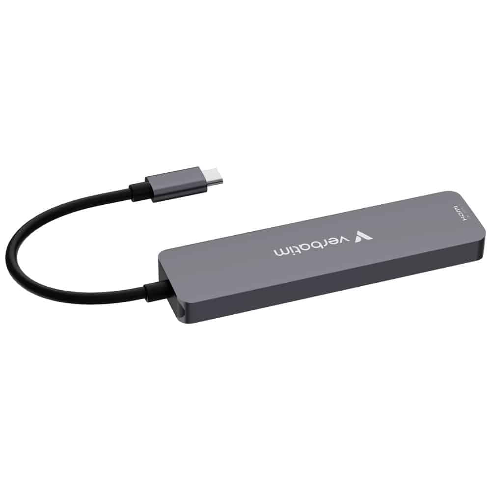 Hub Verbatim USB-C/HDMI/USB-A 3.2/USB-A 2.0/SD/microSD αλουμινίου 32156 5