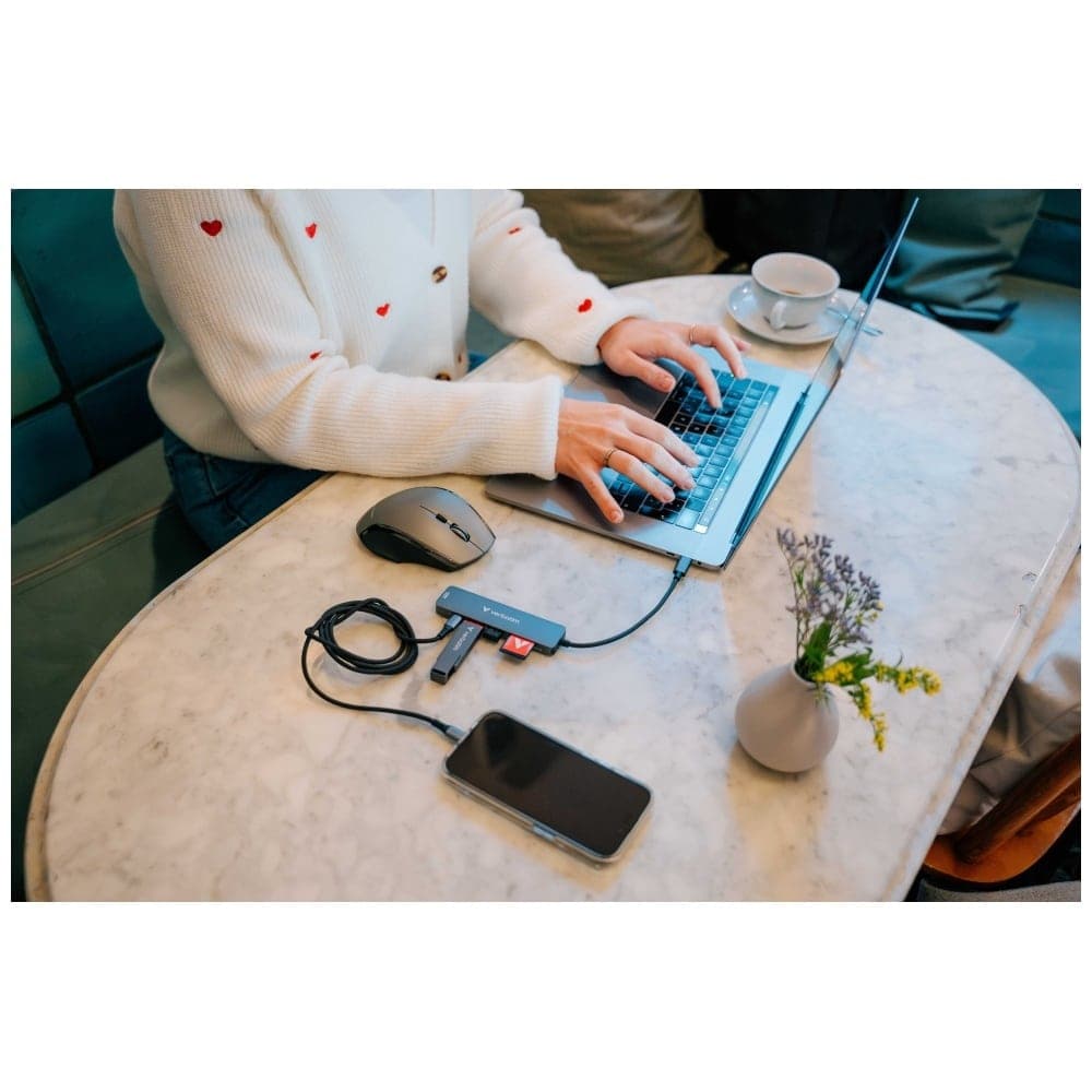 Hub Verbatim USB-C/HDMI/USB-A 3.2/USB-A 2.0/SD/microSD αλουμινίου 32156 8