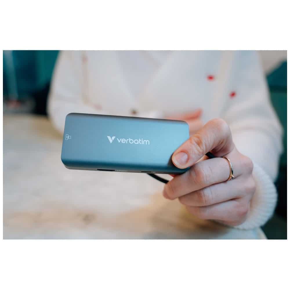 Hub Verbatim USB-C/HDMI/3xUSB-A 3.2/RJ45 αλουμινίου 32157 10