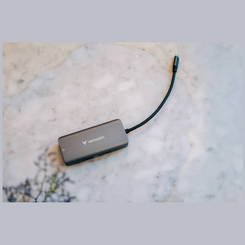 Hub Verbatim USB-C/HDMI/3xUSB-A 3.2/RJ45 αλουμινίου 32157 11