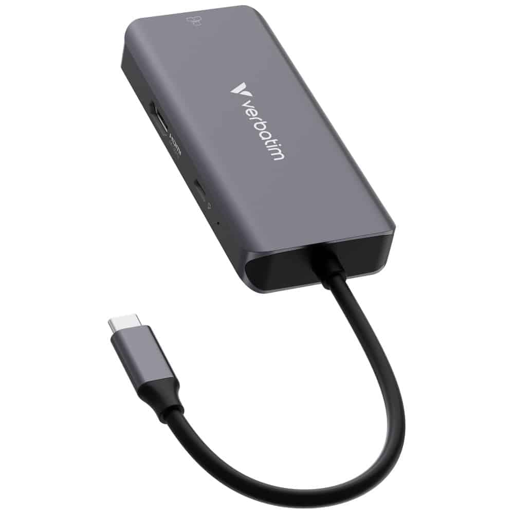 Hub Verbatim USB-C/HDMI/3xUSB-A 3.2/RJ45 αλουμινίου 32157 2