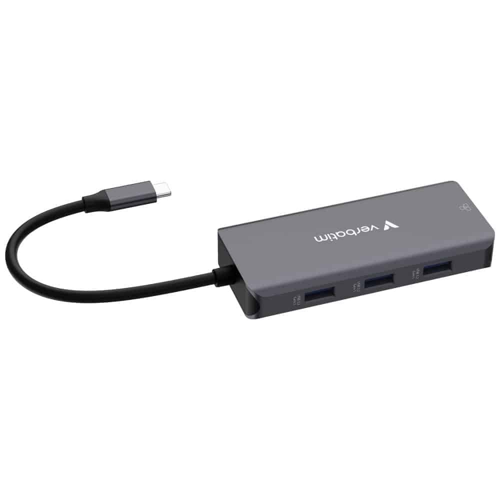Hub Verbatim USB-C/HDMI/3xUSB-A 3.2/RJ45 αλουμινίου 32157 4