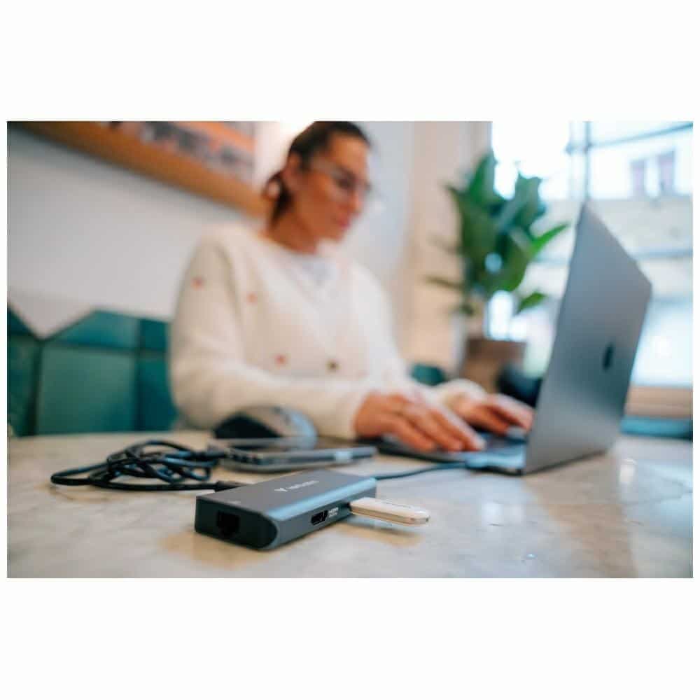Hub Verbatim USB-C/HDMI/3xUSB-A 3.2/RJ45 αλουμινίου 32157 9