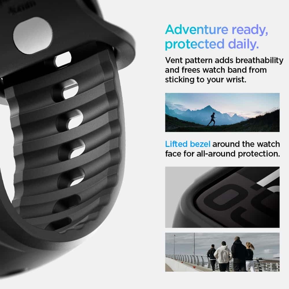 Spigen Liquid Air - Apple Watch 10 - Μαύρο 14