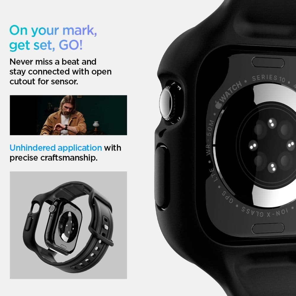 Spigen Vault Pro Apple Watch 10 (42 Mm) Ματ Μαυρο 15