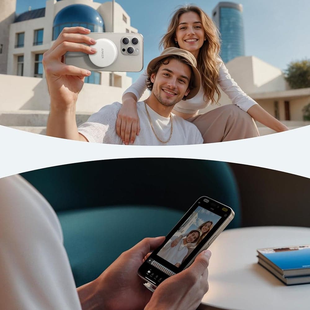 Anker - Αναγνώστης καρτών μνήμης MagGo (A83D1G21) - για Apple με προσαρμογέα USB-C, MagSafe, Μεταφορά δεδομένων 312 MB/s - Λευκό 7