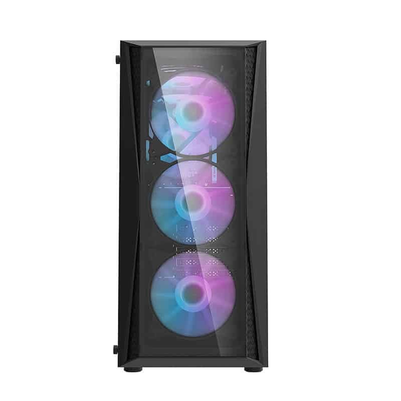 Darkflash DK352 Plus θήκη υπολογιστή (μαύρη) + 4 ανεμιστήρες RGB 2
