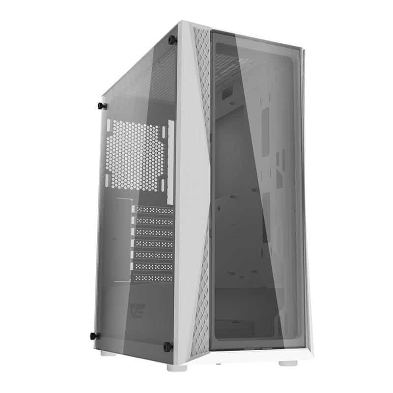 Darkflash DK352 Plus θήκη υπολογιστή (μαύρο και λευκό) + 4 ανεμιστήρες ARGB 5