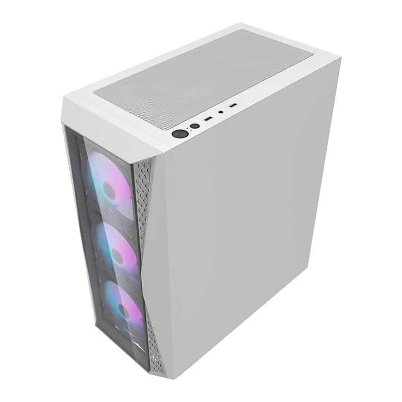 Darkflash DK352 Plus θήκη υπολογιστή (μαύρο και λευκό) + 4 ανεμιστήρες ARGB 7