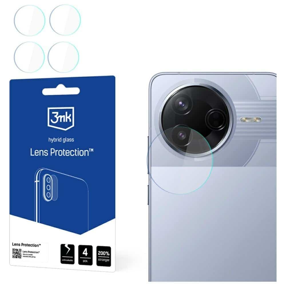 Προστασία φακού κάμερας 3MK για Xiaomi Poco F7 Pro 4szt