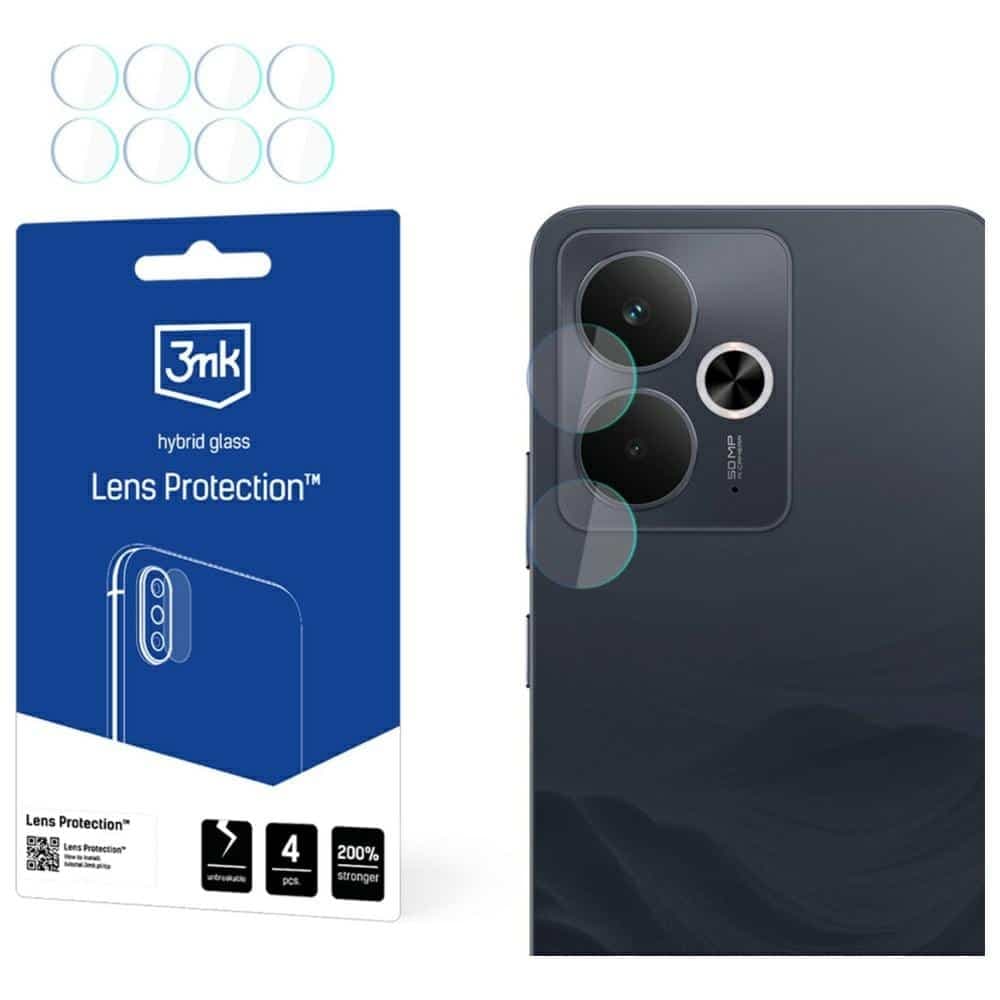 Προστατευτικό φακού κάμερας 3MK για Realme 14 5G / 14T 5G 4 τεμάχια