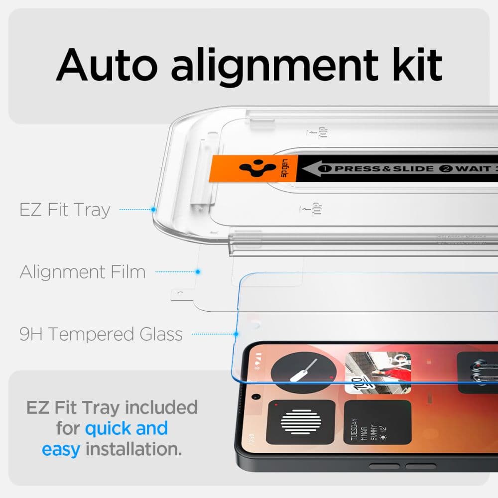 Σκληρυμένο Γυαλί Spigen Glas.tr "ez Fit" Nothing Phone 3a / 3a Pro Διαφανες 2