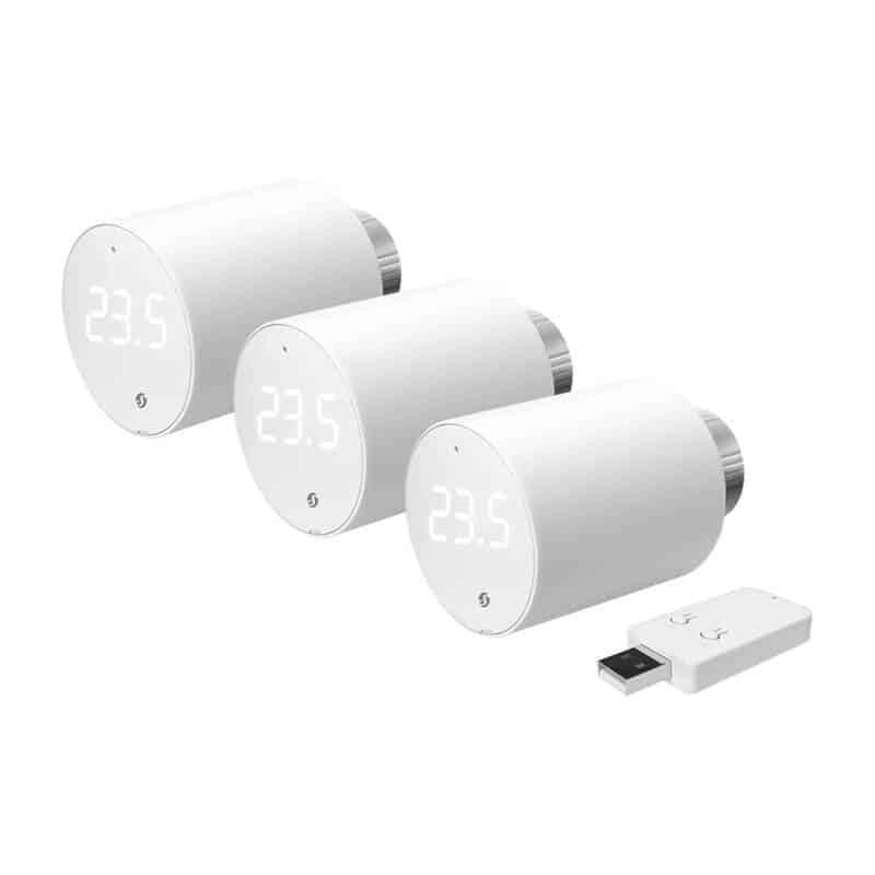 Θερμοστατική κεφαλή Shelly BLU TRV, WiFi/Bluetooth (3 τεμάχια με μονάδα ελέγχου)