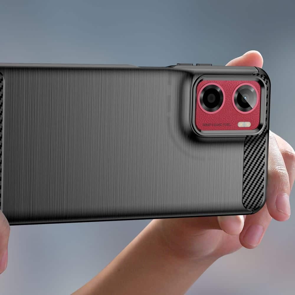 TECH-PROTECT TPUCARBON - θήκη για Motorola Moto G05 / E15 - Μαύρο 4