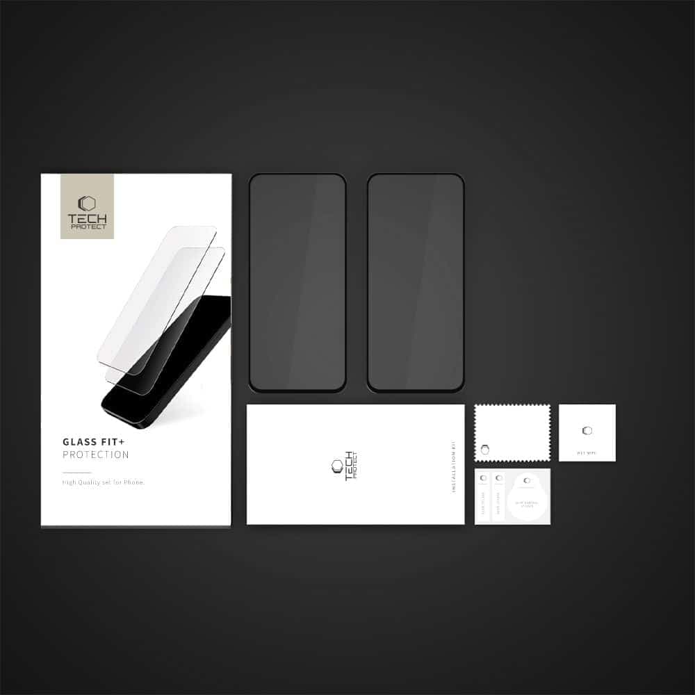 Tech-Protect Glass Fit+ Συσκευασία 2 Τεμαχίων Motorola Moto G15 / G15 Power / G05 / E15 Μαύρο 5