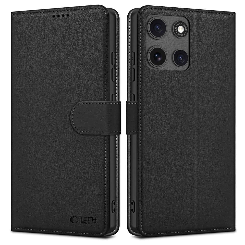 TECH-PROTECT WALLET - θήκη για Motorola Moto G15 / Power - Μαύρο