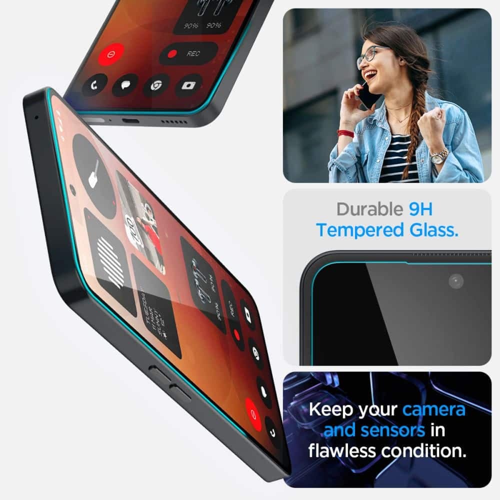 Σκληρυμένο Γυαλί Spigen Glas.tr "ez Fit" Nothing Phone 3a / 3a Pro Διαφανες 3
