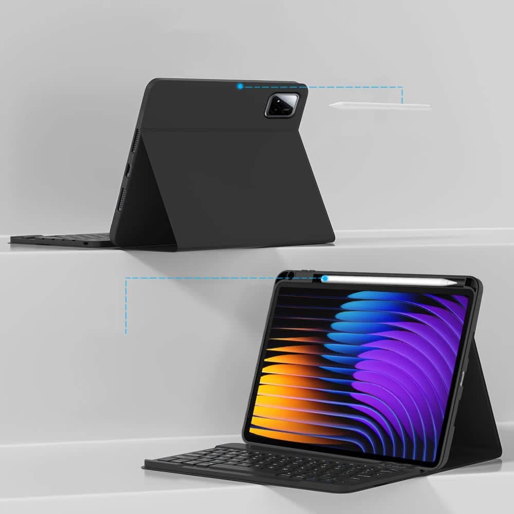 Tech-Protect Sc Pen με Πληκτρολογιο Xiaomi Pad 7 / 7 Pro Μαυρο 4