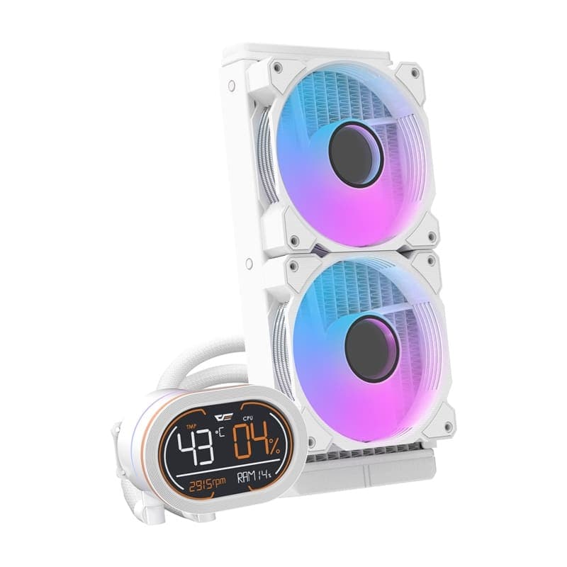 Darkflash DH240D ψύκτης νερού CPU (λευκό) 4