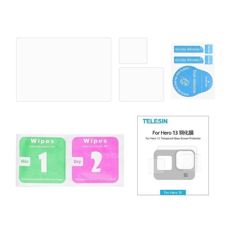 Telesin 3 σε 1 γυαλί μετριασμένο για GoPro Hero 13 Black (S6-FLM-07-TGP) 3