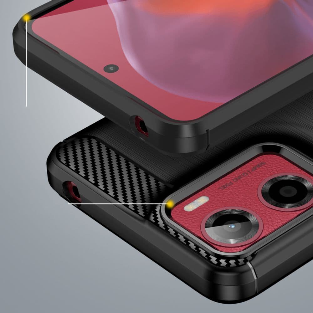 TECH-PROTECT TPUCARBON - θήκη για Motorola Moto G05 / E15 - Μαύρο 5