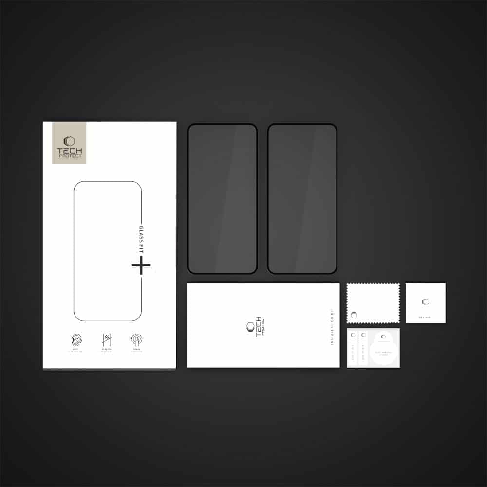 Σκληρυμένο Γυαλί Tech-Protect Glass Fit+ Συσκευασία 2 Τεμαχίων Για Xiaomi Poco X7 Pro 5g, Μαύρο 5