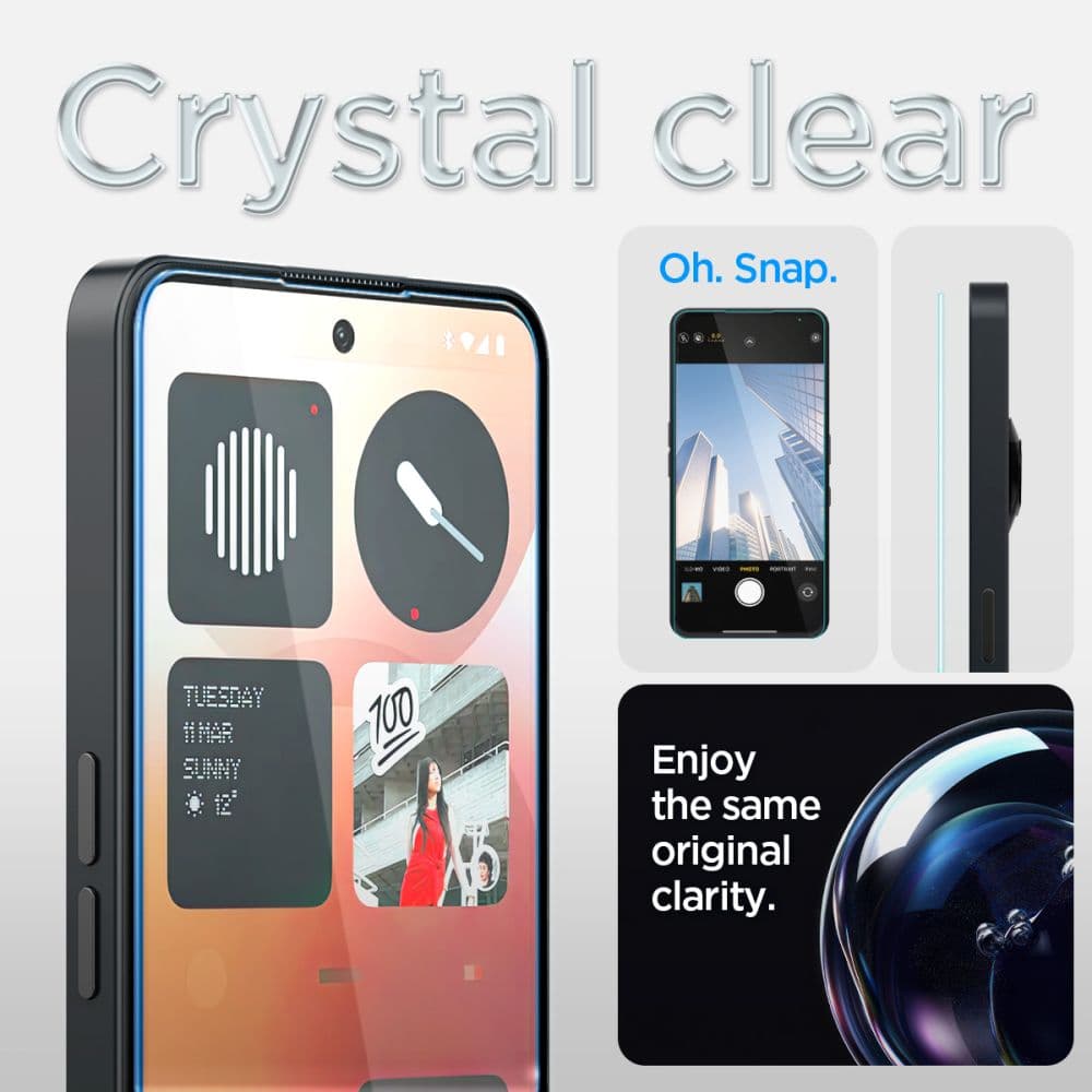 Σκληρυμένο Γυαλί Spigen Glas.tr "ez Fit" Nothing Phone 3a / 3a Pro Διαφανες 4