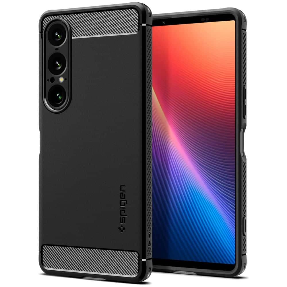Spigen Rugged Armor - θήκη για Sony Xperia 1 VII - Μαύρο