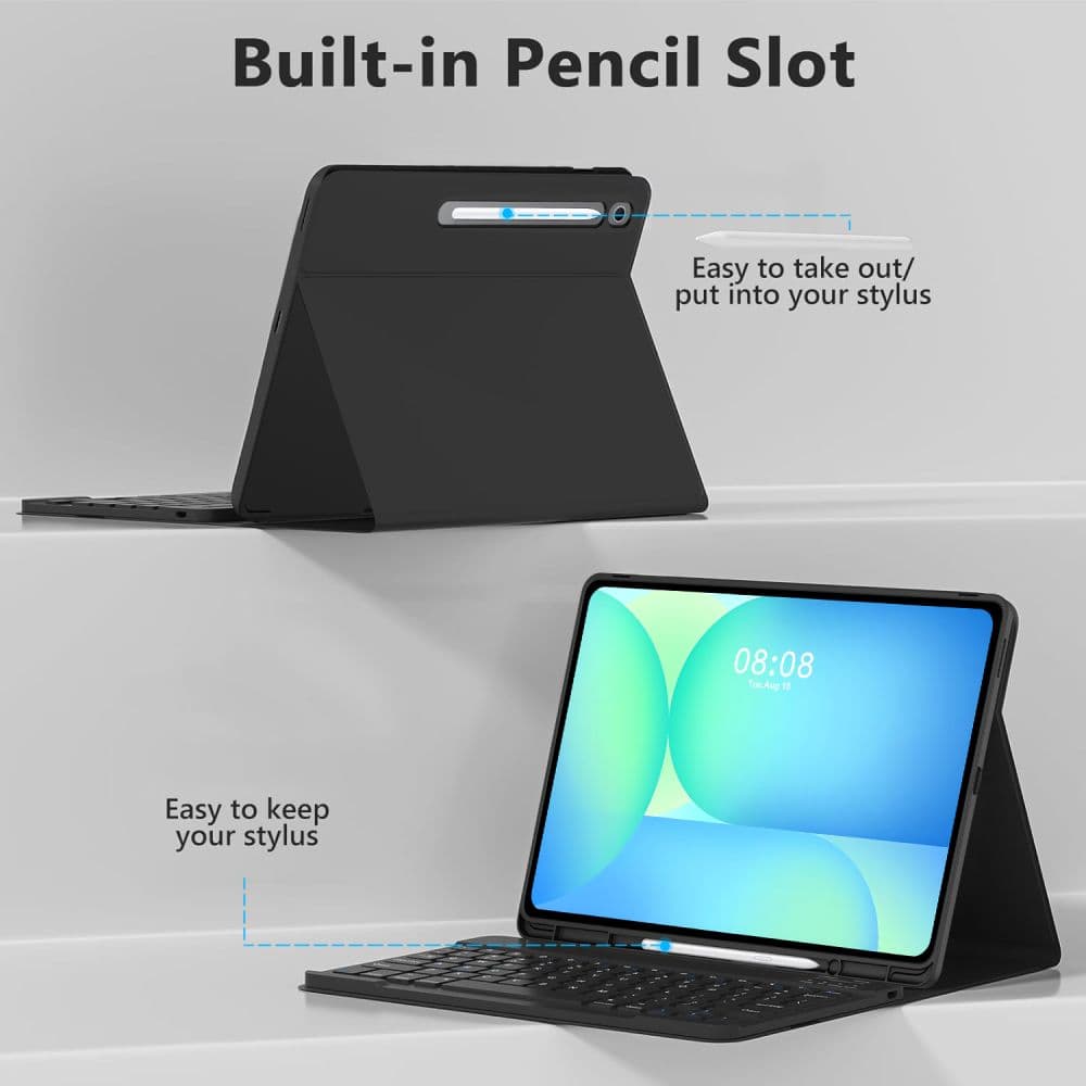 Tech-Protect Sc Pen με Πληκτρολογιο Galaxy Tab S10 Fe+ Plus 13.1 X620 / X626b Μαυρο 6