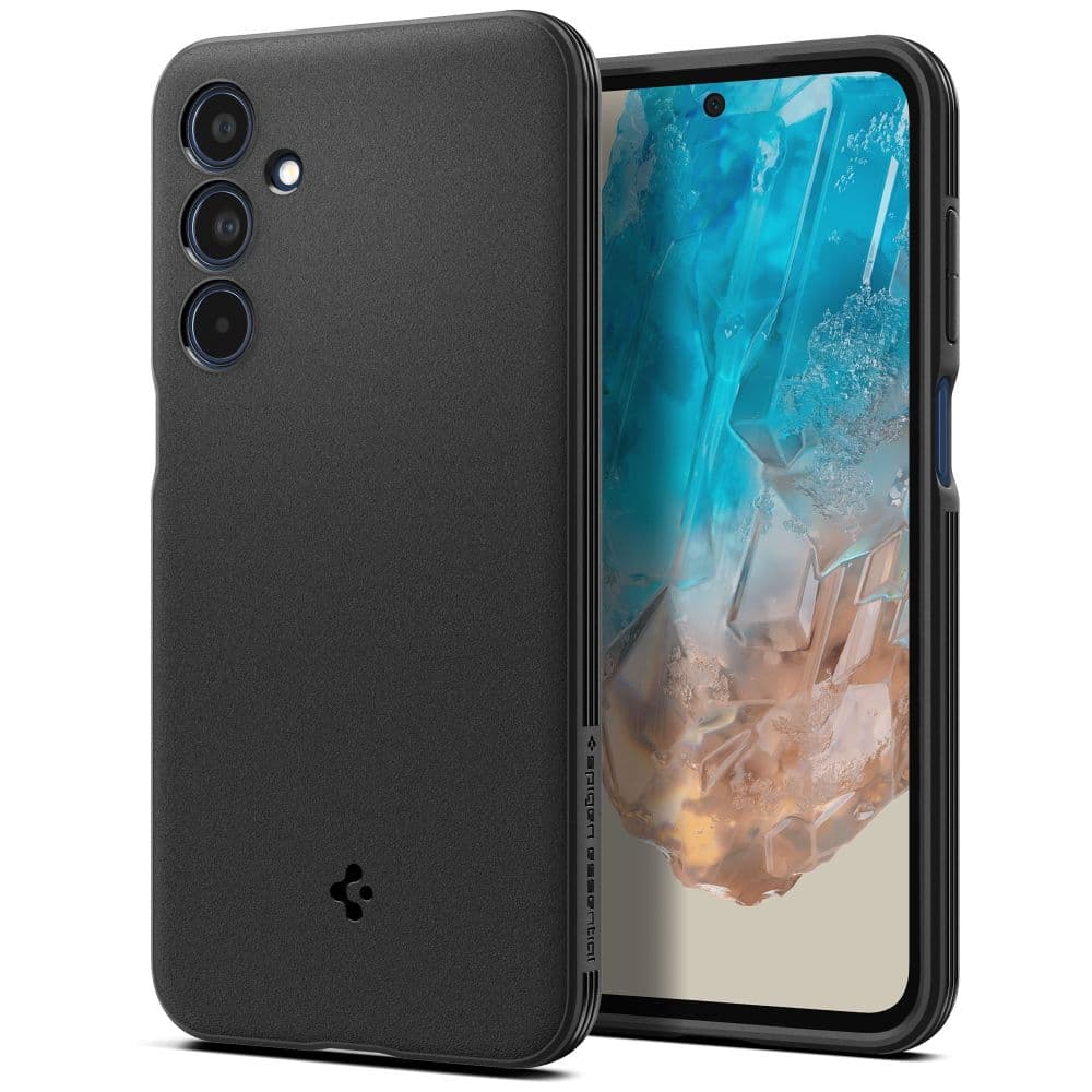 Spigen Essential Sandblast Galaxy M35 5g Ματ Μαυρο
