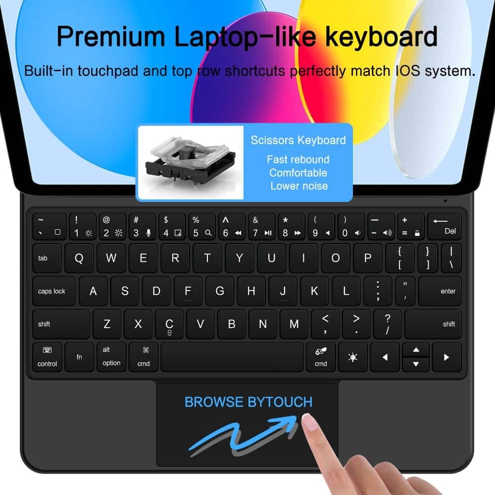 Tech-Protect Μαγνητικη Θηκη Smart Case + Πληκτρολογιο Για iPad 10.9” 10 / 2022 / 11” 11 / 2025 Μαυρο 7