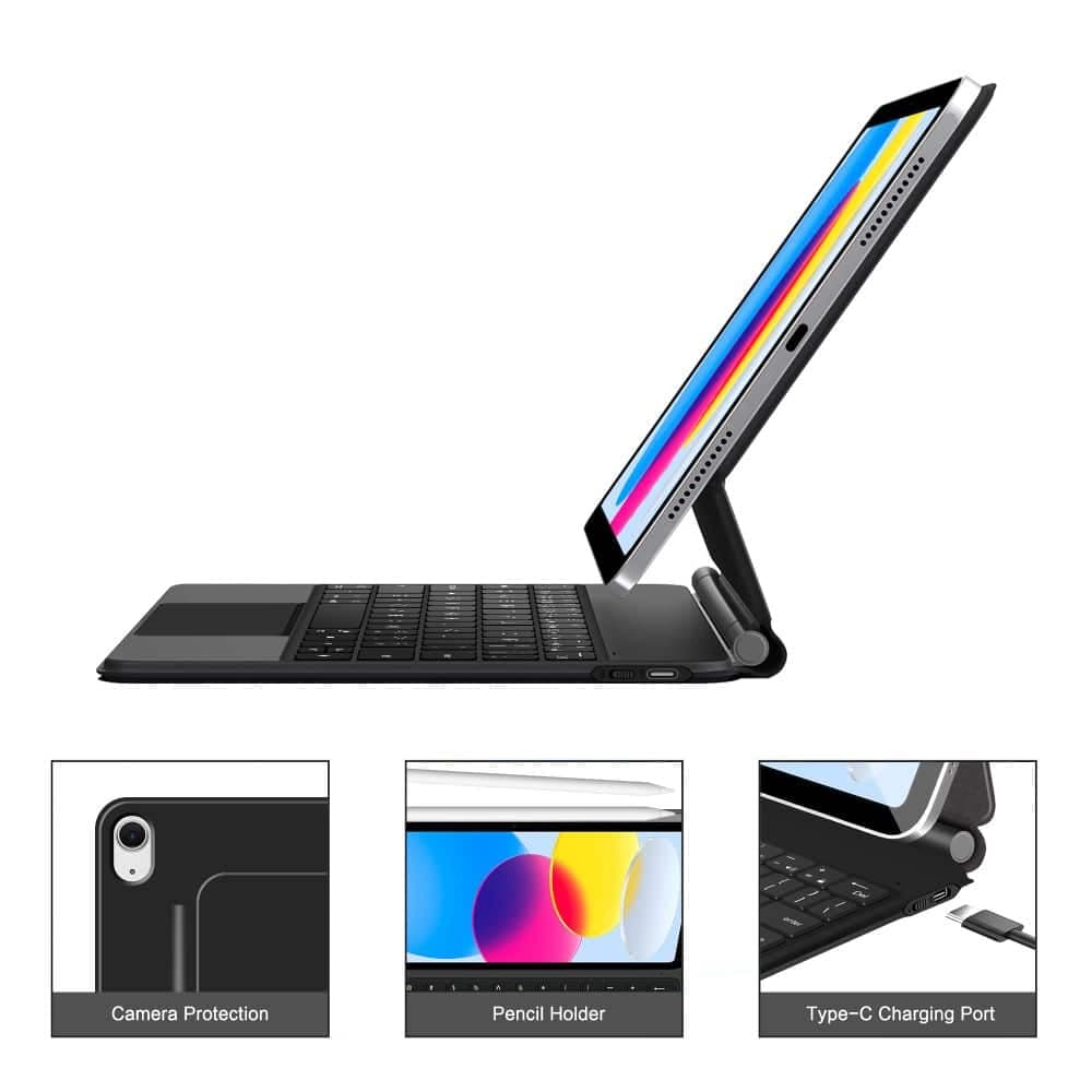 Tech-Protect Μαγνητικη Θηκη Smart Case + Πληκτρολογιο Για iPad 10.9” 10 / 2022 / 11” 11 / 2025 Μαυρο 8