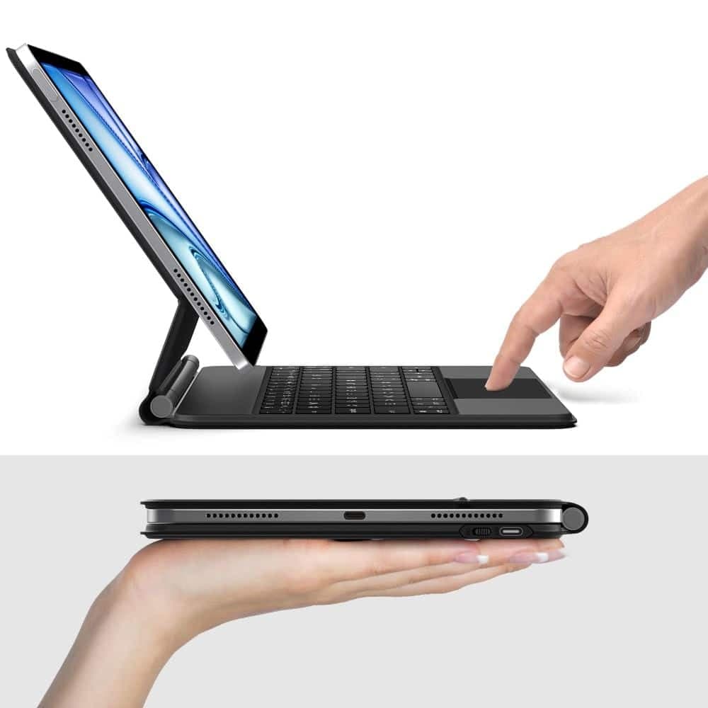 Tech-Protect Μαγνητικη Θηκη Smart Case + Πληκτρολογιο Για iPad Air 10.9” 4 / 5 / 2020-2022 / 11” 6 / 7 / 2024-2025 Μαυρη 9