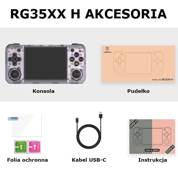 Κονσόλα Anbernic RG35XX H Διαφανής Μωβ 3