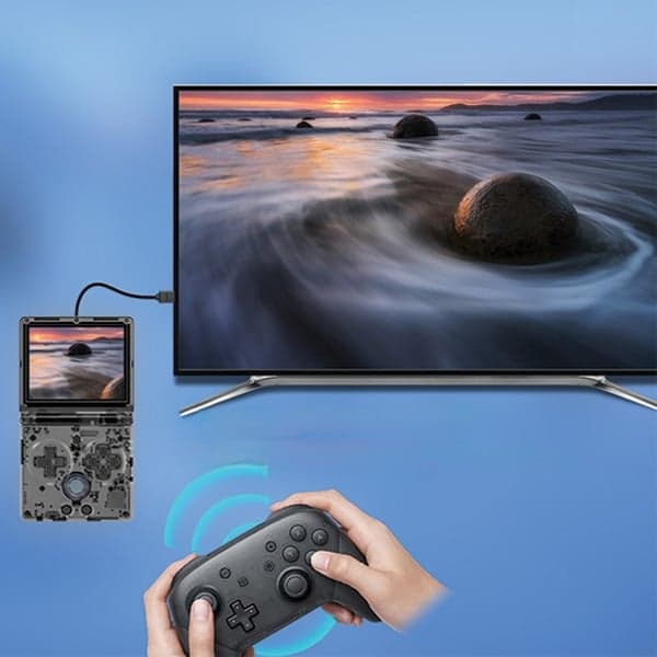 Κονσόλα Anbernic RG35XXSP ΜαύροΔιαφανές/Ημιδιαφανές Μαύρο 8