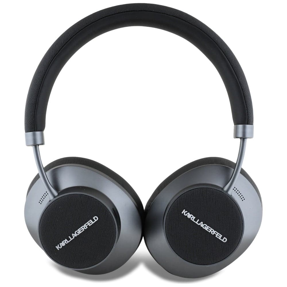 Ακουστικά Karl Lagerfeld Saffiano με επιμήκη ακουστικά Bluetooth ANC On-Ear, μαύρα 3