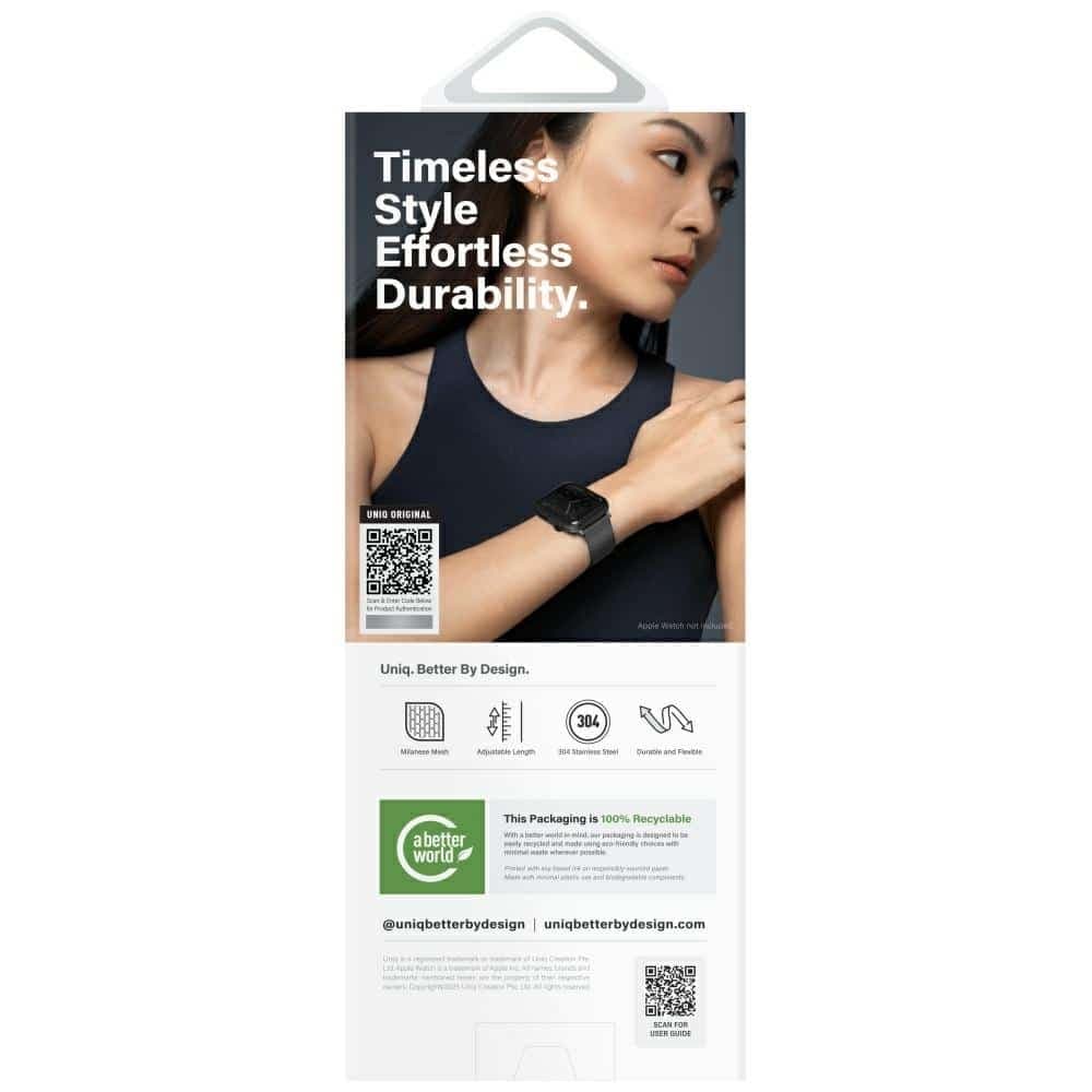 UNIQ Dante Pro - θήκη για Apple Watch 42mm (1st gen) / 41mm 40mm - Μεταλλικό ροζ 4