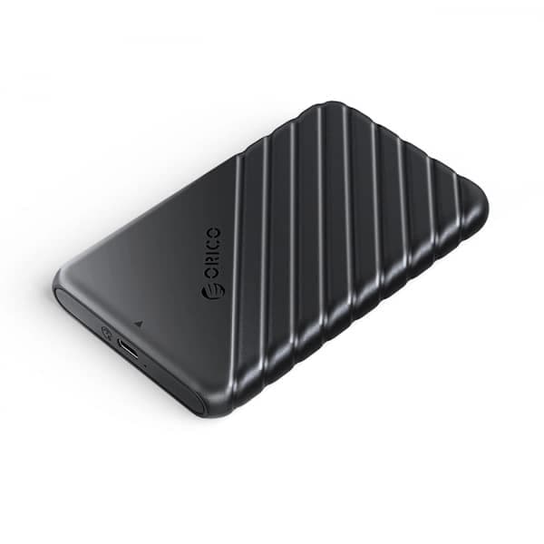Θήκη σκληρού δίσκου / SSD Orico 25PW1C-C3 για SATA 2,5 ιντσών, USB-C, Μαύρο