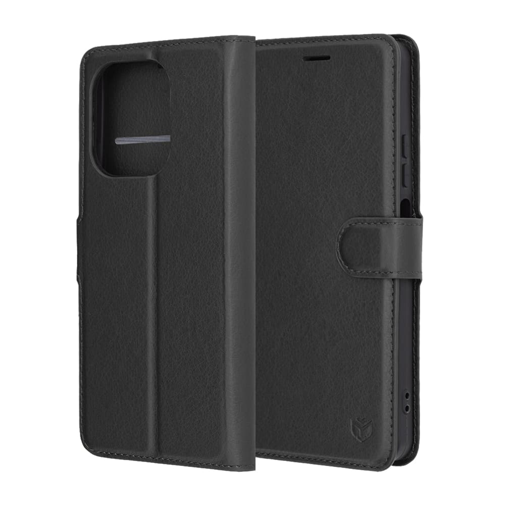 Techsuit Leather Folio - θήκη για Oppo A5 Pro 4G - Μαύρο 6