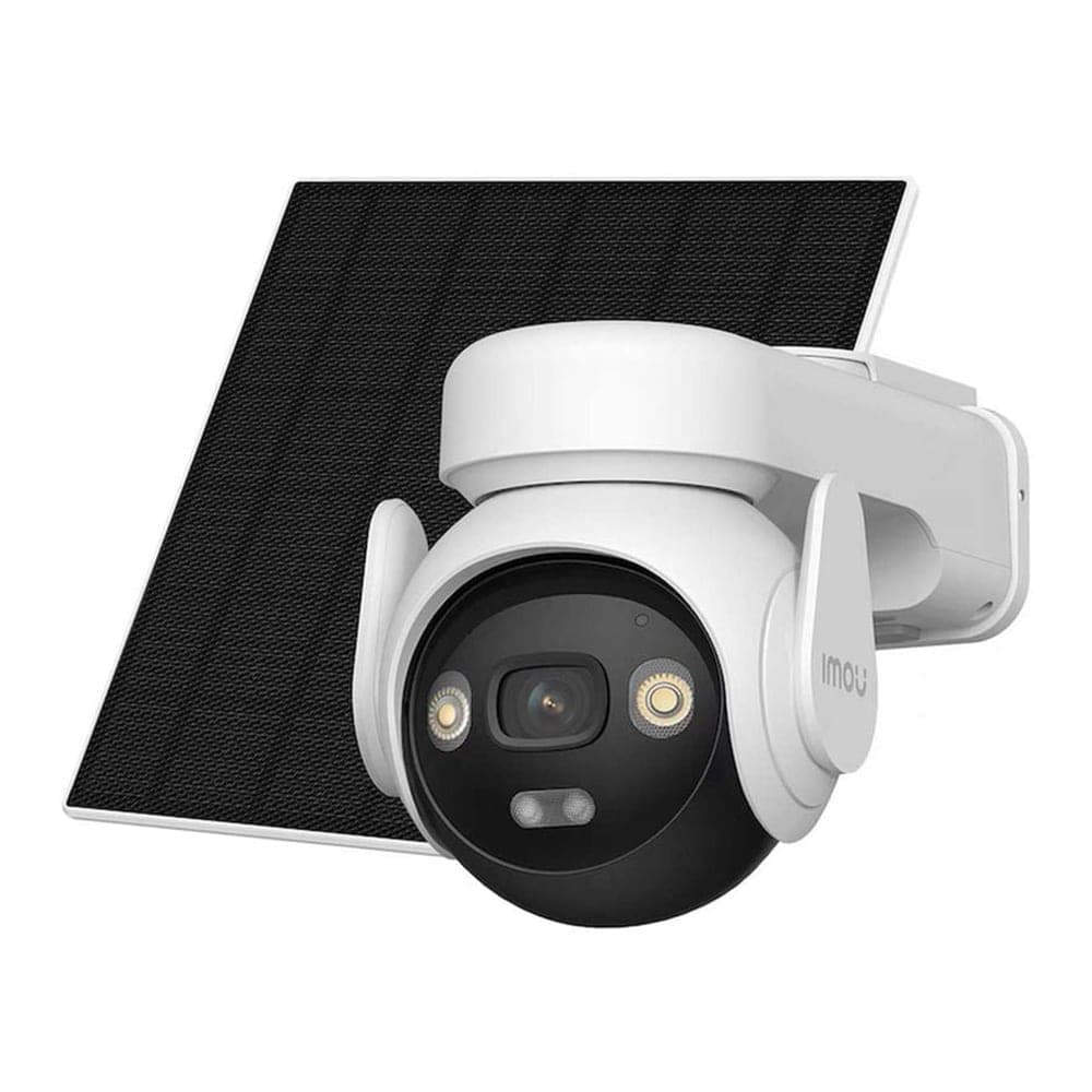 Imou - Εξωτερική κάμερα AOV PT Kit (IPC-B7ED-5M1TEA) - 5MP, 8x, 4G, Wi-Fi, Pan 330°, Tilt 90°, 10000mAh, Ηλιακό πάνελ 5W - Λευκό