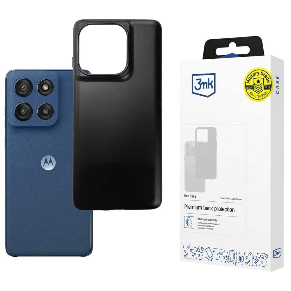 3MK Matt Case - θήκη για Motorola Moto Edge 60/60 Fusion - Μαύρο